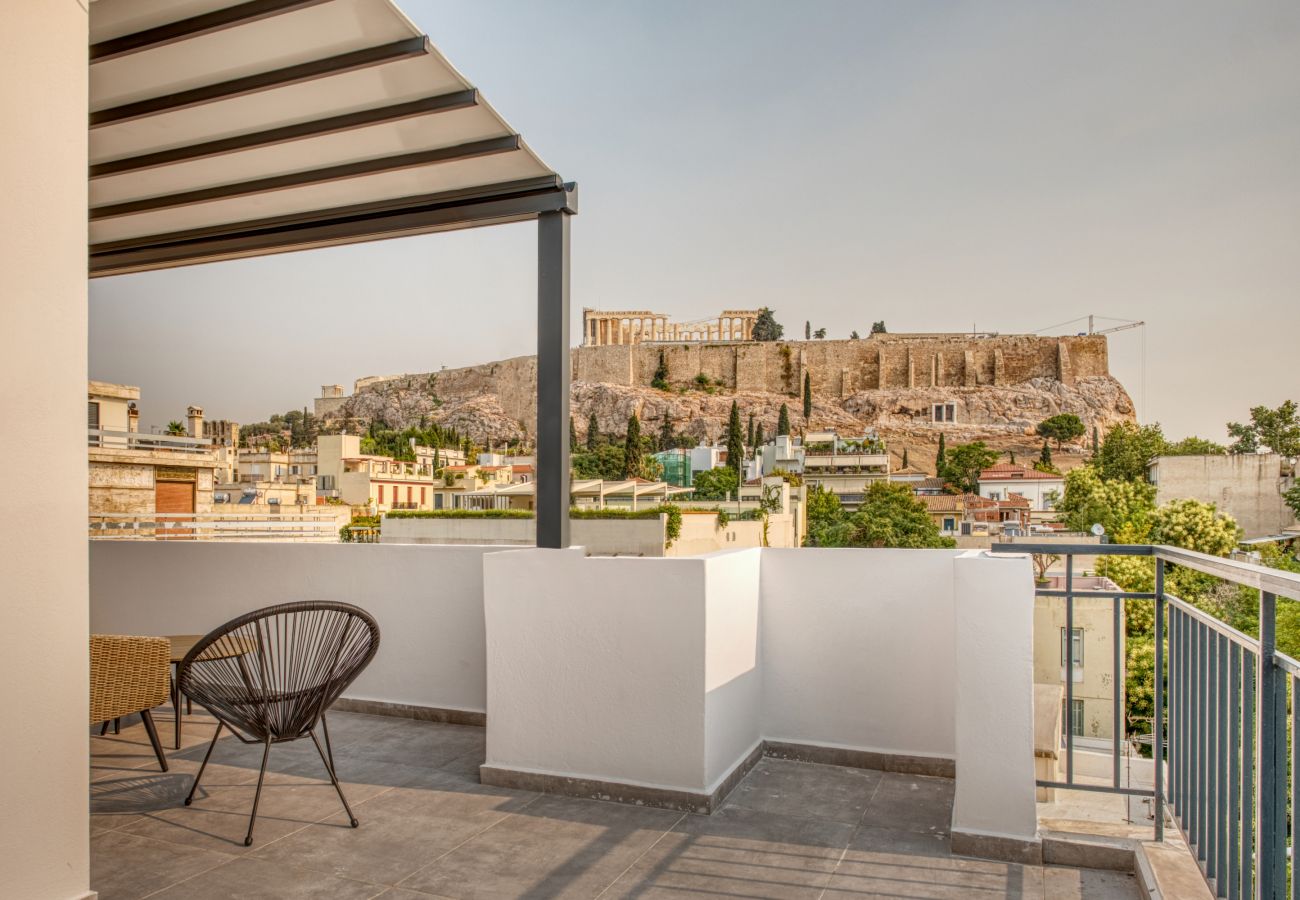 Appartement à Athens - Cozy Deck Roof Apt at the Foothills of Acropolis 
