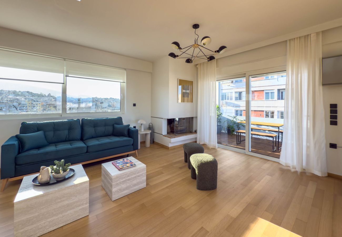 Appartement à Athens - Acropolis Sky Retreat | Jacuzzi & 3BR Maisonette