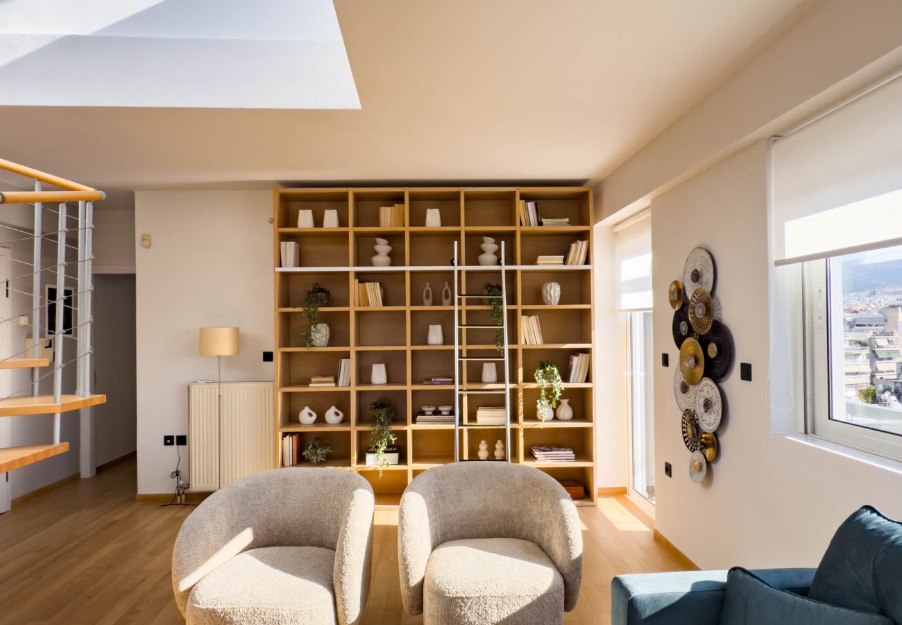 Appartement à Athens - Acropolis Sky Retreat | Jacuzzi & 3BR Maisonette