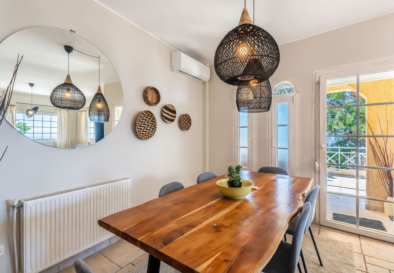 House in Voula - Voula Sea View Home with Jacuzzi | Newly Refreshed 2026