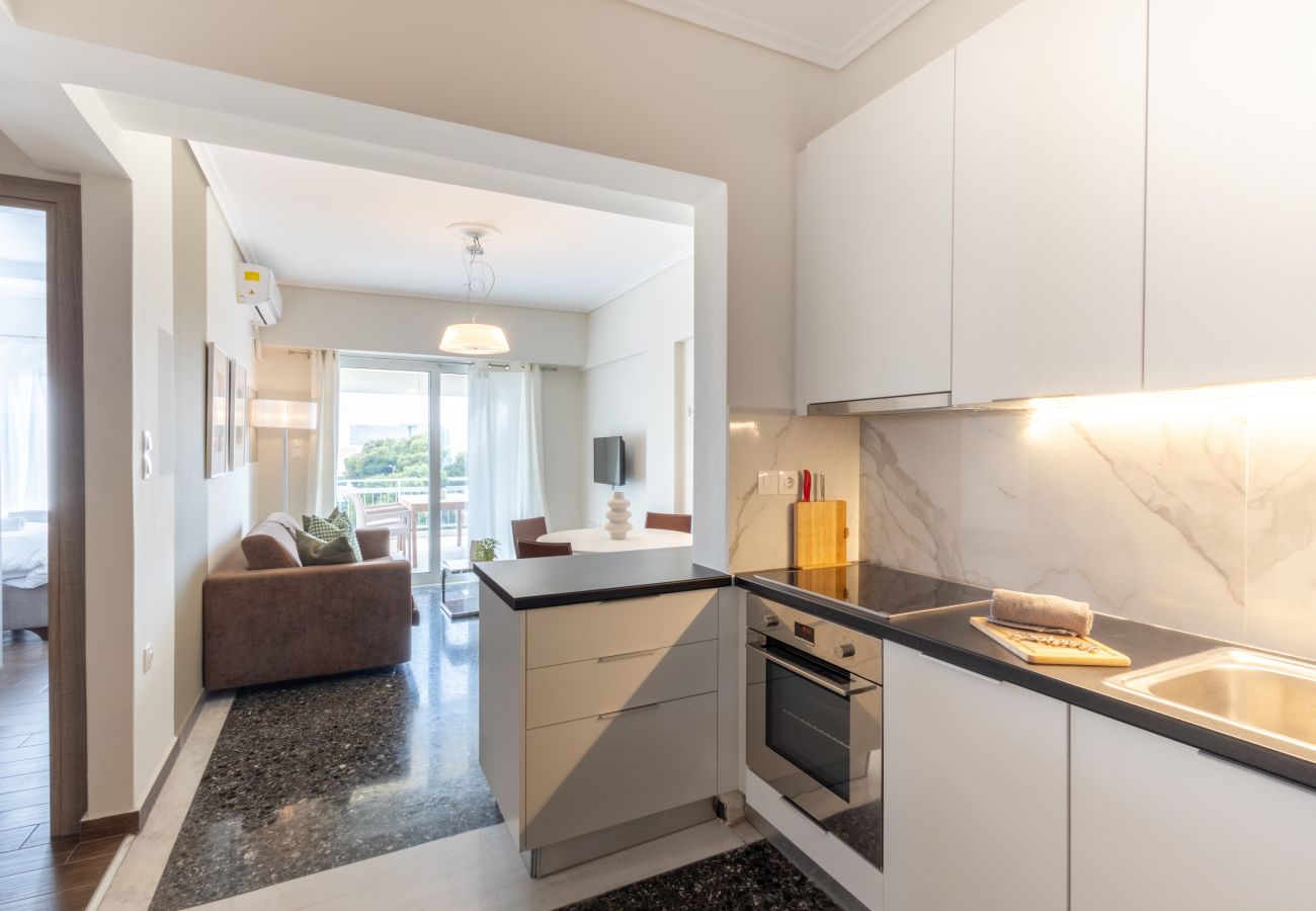 Apartment in Voula - Luxury Beachfront 2-Bedroom Stay in Voula