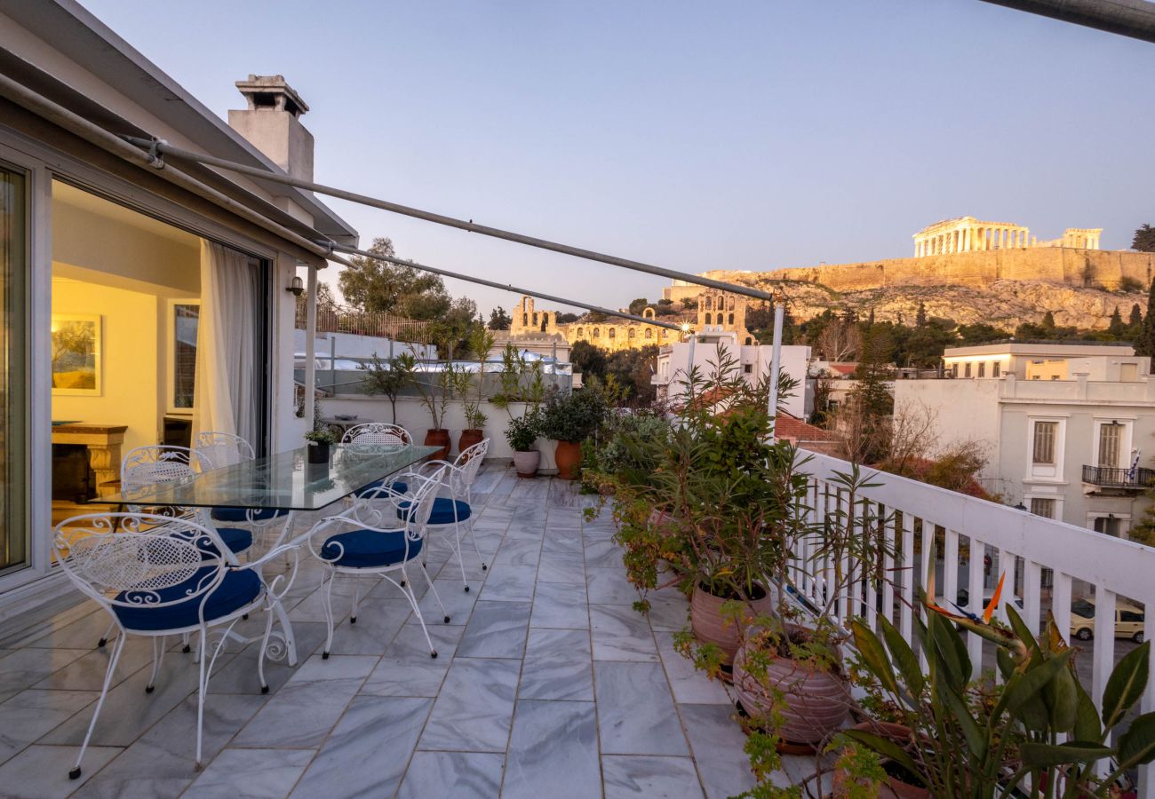 Apartment in Athens - Massive 2-Apartment Combo | Unbeatable Acropolis Views | Sleeps 9