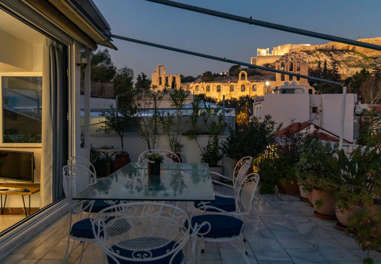 Apartment in Athens - Massive 2-Apartment Combo | Unbeatable Acropolis Views | Sleeps 9