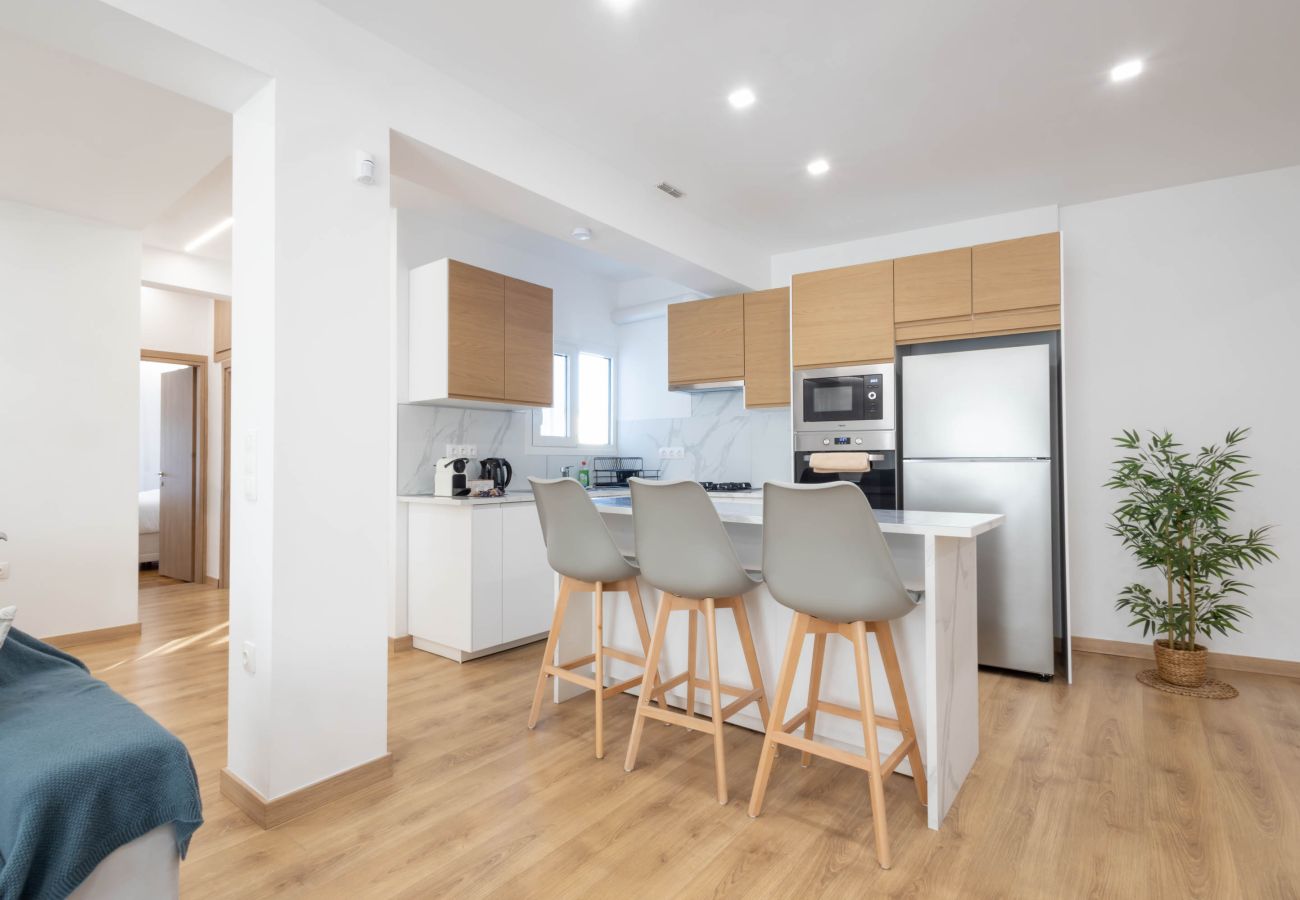 Apartment in Kallithea - Sunlit Charm | Modern 2BR Apartment with High-Speed WiFi